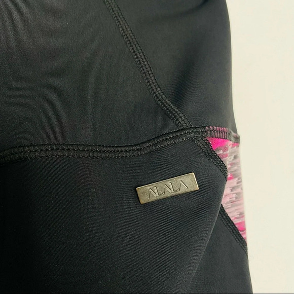 Alala Pure Barre Black Purple Balance Mesh High Rise Workout Tights Size XS - Picture 10 of 12